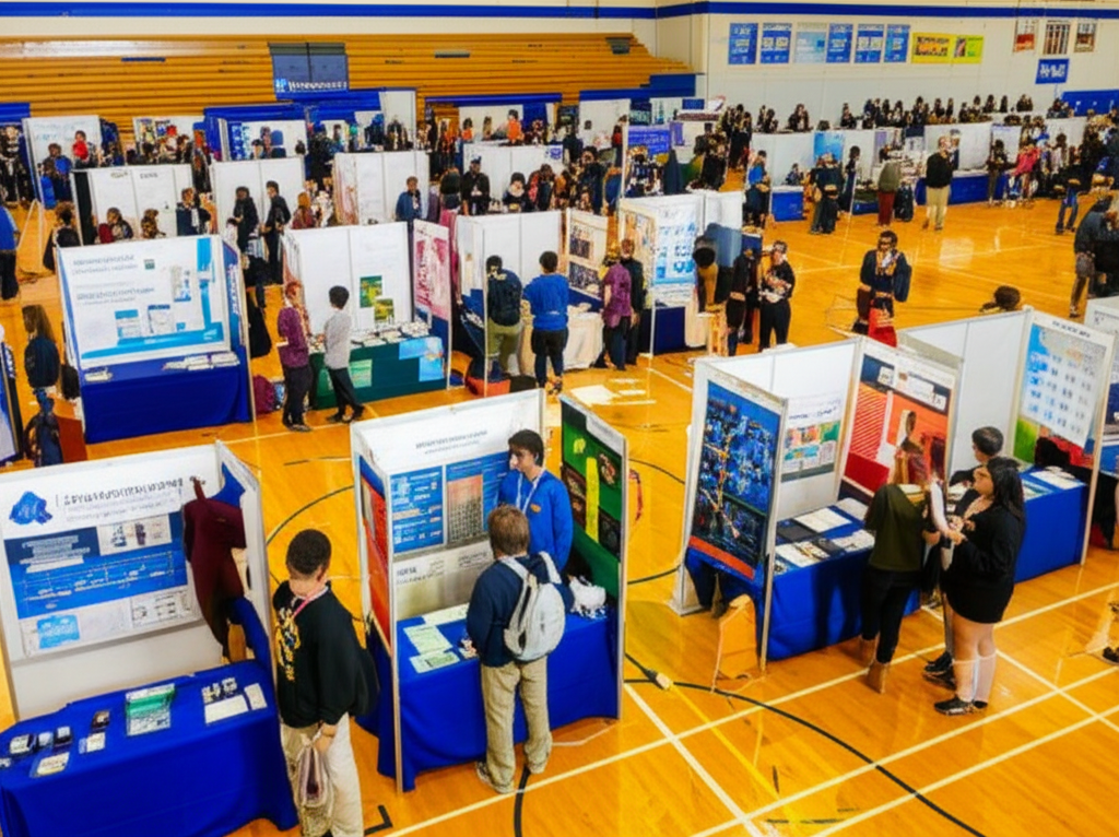 체육관 행사 부스